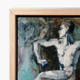 Dancer - Francis Campbell Boileau Cadell Art Print / Canvas Framed Painting Abstract Impressionistic Depiction Nude Figure Translates,