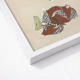 Dancers from Momoyogusa - Kamisaka Sekka Art Print / Canvas Framed Japanese-style Illustration Figure Ornate Red Blue Patterned Sekka’s,