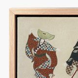 Dancers from Momoyogusa - Kamisaka Sekka Art Print / Canvas Framed Piece Japanese-style Artwork Figure Traditional Patterned Attire