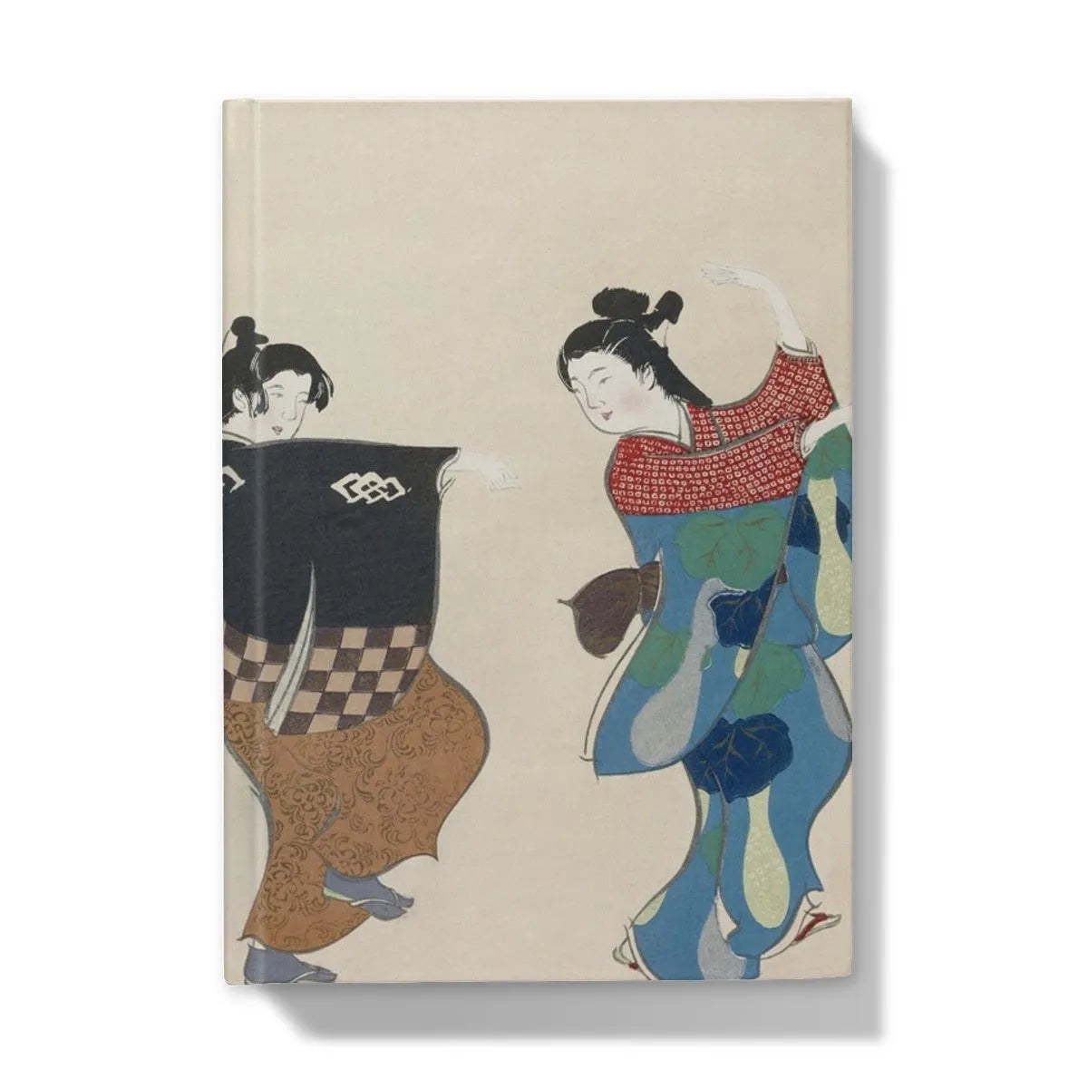 Dancers By Kamisaka Sekka Hardback Journal - 5’x7’ / Lined - Notebooks & Notepads - Aesthetic Art