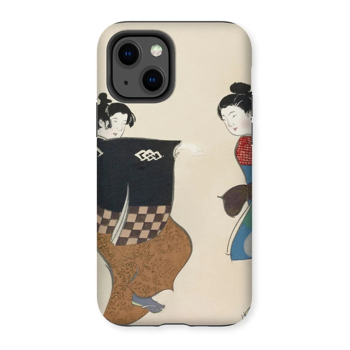 Dancers By Kamisaka Sekka - Japanese Art Phone Case - Iphone 13 / Matte - Mobile Phone Cases - Aesthetic Art