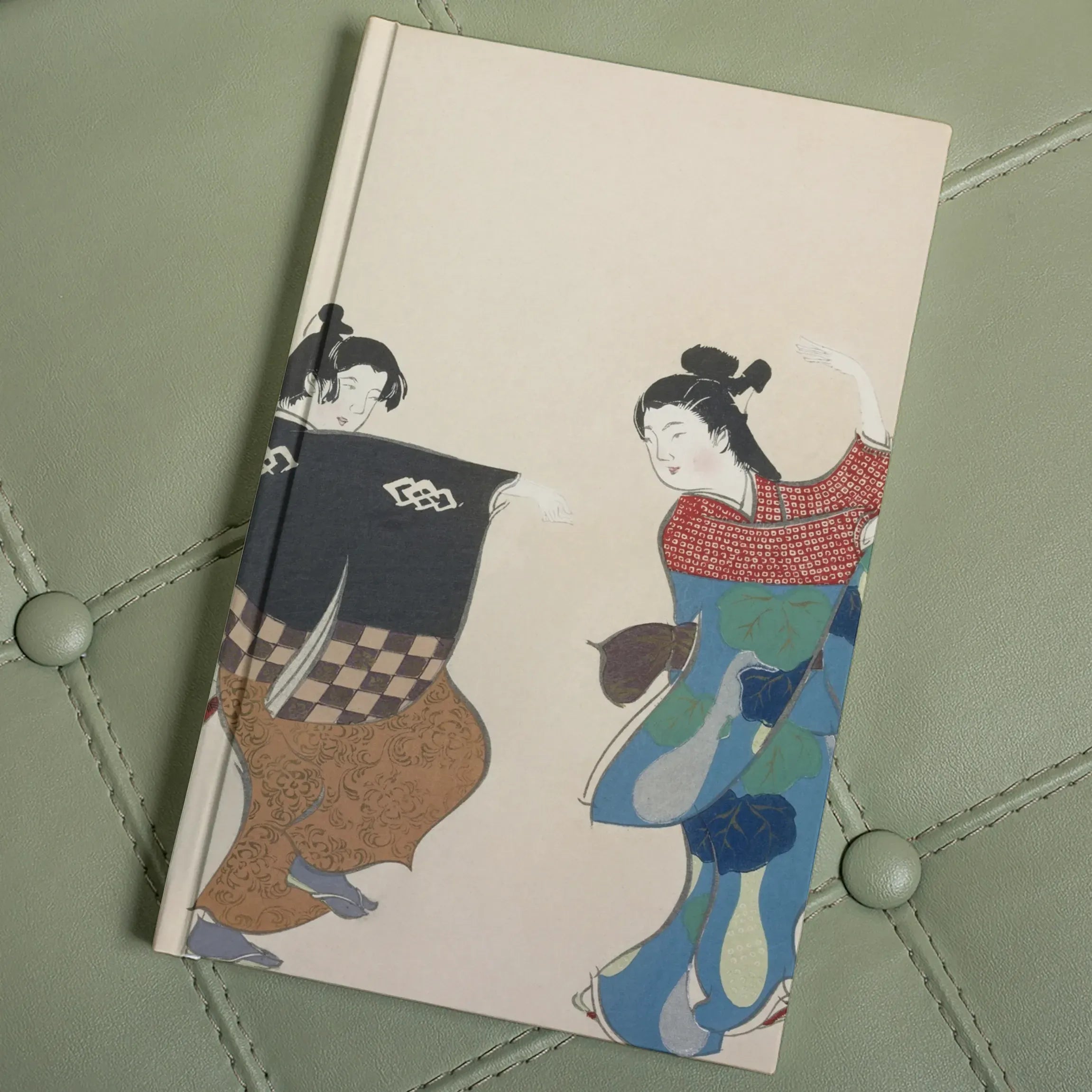 Dancers From Momoyogusa - Kamisaka Sekka Art Journal - Notebooks & Notepads - Aesthetic Art