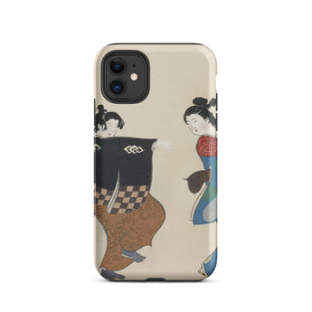 Dancers from Momoyogusa - Kamisaka Sekka Iphone Case, 11 / Matte, Phone Case Japanese Art