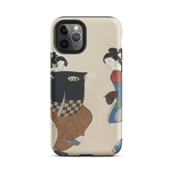 Dancers from Momoyogusa - Kamisaka Sekka Iphone Case, 11 Pro / Matte, Phone Case Japanese Art