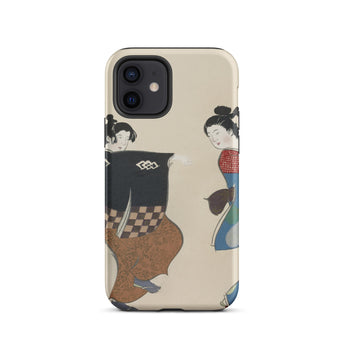 Dancers from Momoyogusa - Kamisaka Sekka Iphone Case, 12 / Matte, Smartphone Case Japanese Art