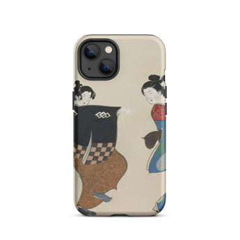Dancers from Momoyogusa - Kamisaka Sekka Iphone Case, 13 / Matte, Phone Case Japanese Art