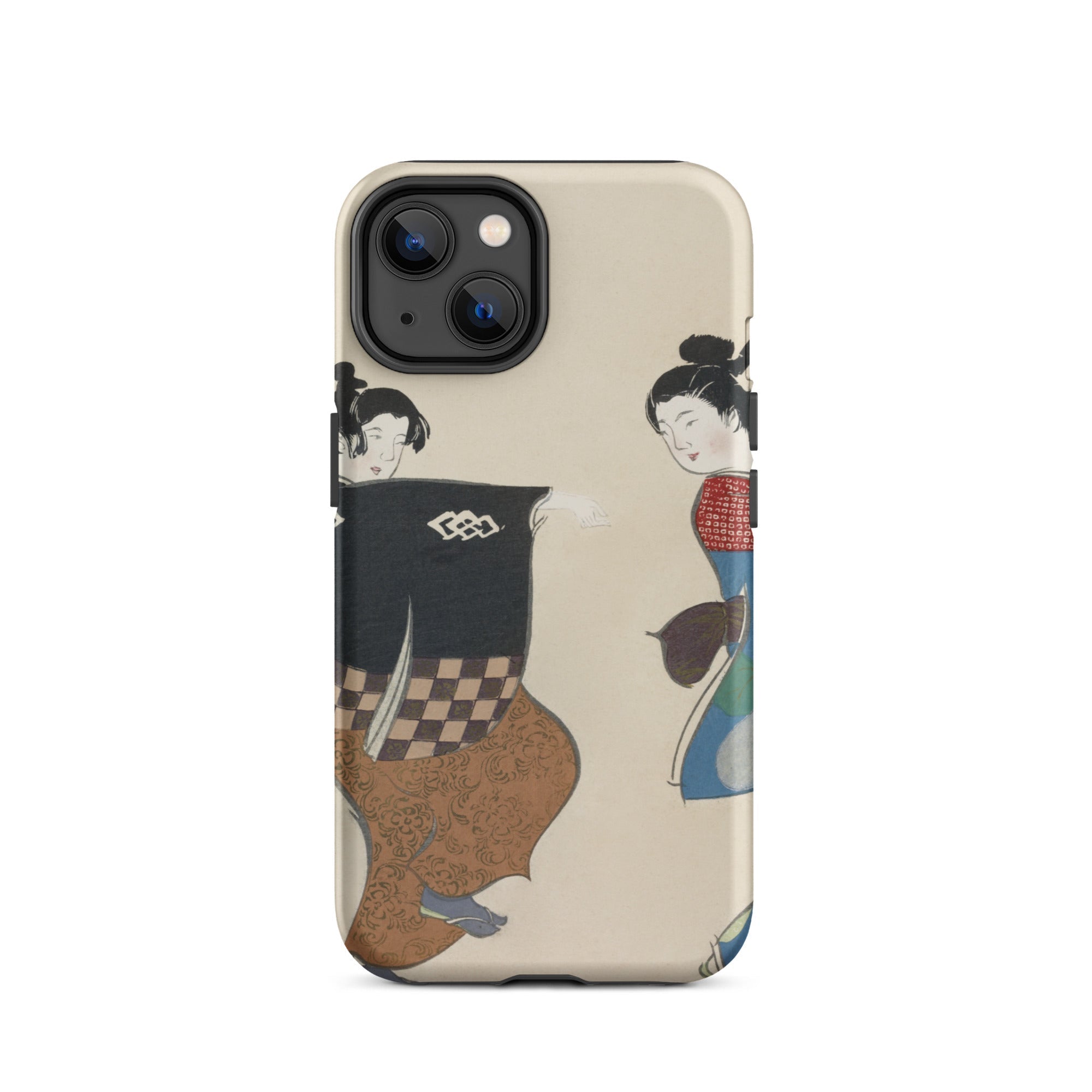 Dancers from Momoyogusa - Kamisaka Sekka Iphone Case, 14 / Matte, Iphone Case Japanese Art