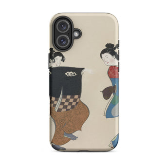 Dancers from Momoyogusa - Kamisaka Sekka Iphone Case, 16 Plus / Matte, Phone Case Japanese Art