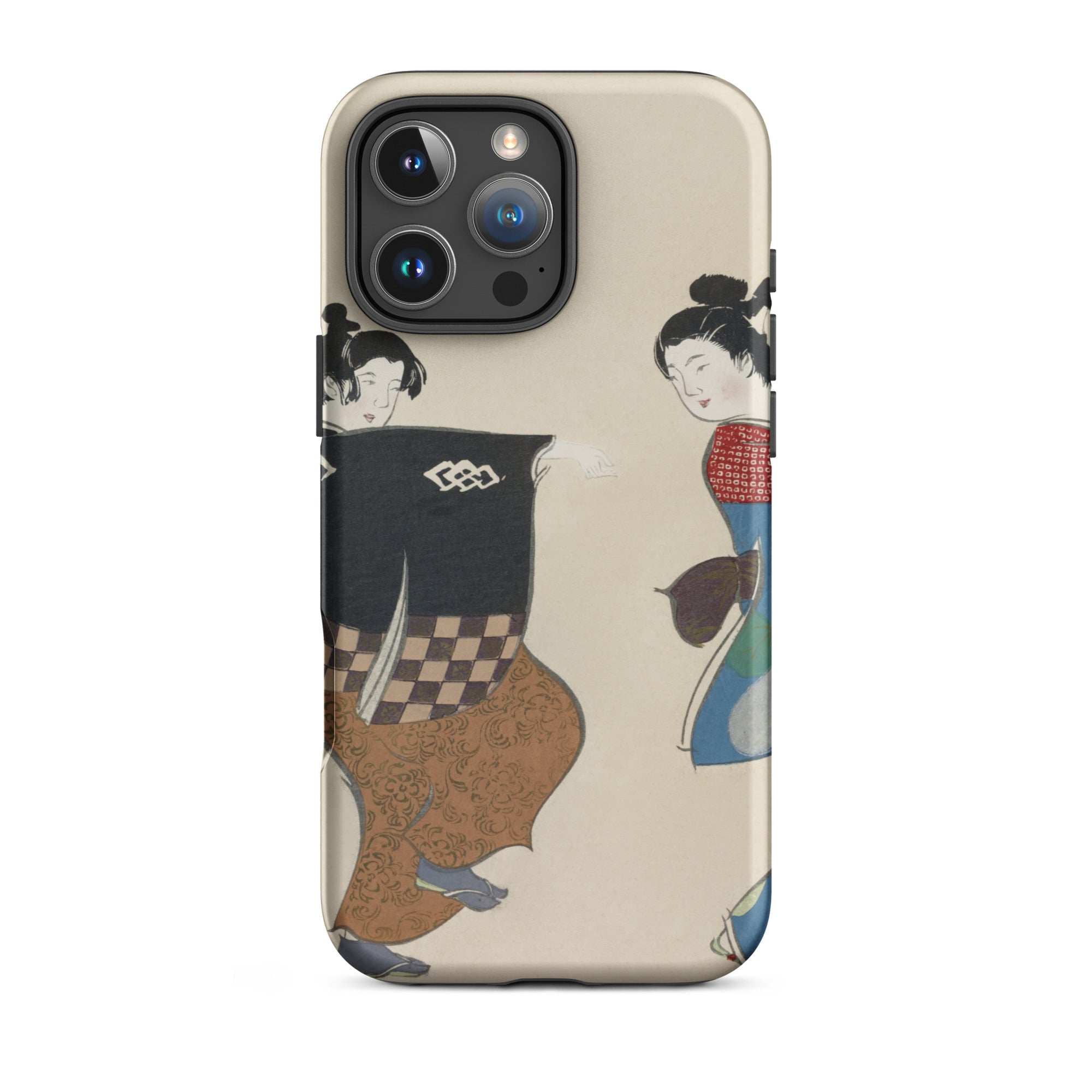Dancers from Momoyogusa - Kamisaka Sekka Iphone Case, 16 Pro Max / Matte, Iphone Case Japanese Art