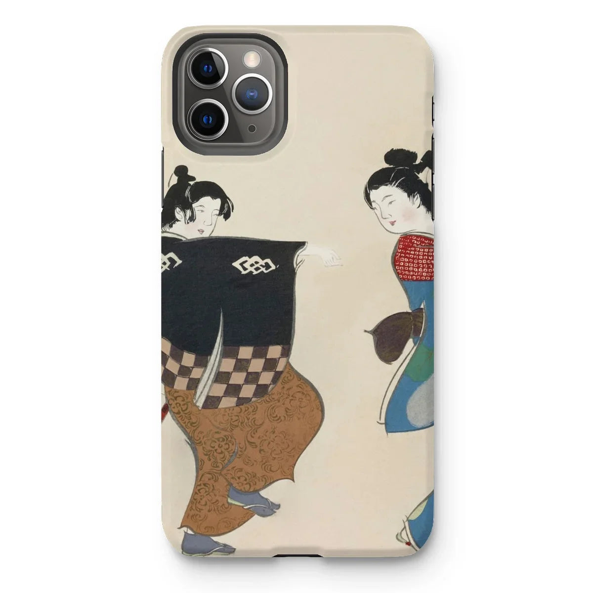 Dancers from Momoyogusa - Kamisaka Sekka Iphone Case 11 Pro Max / Matte Mobile Phone Cases