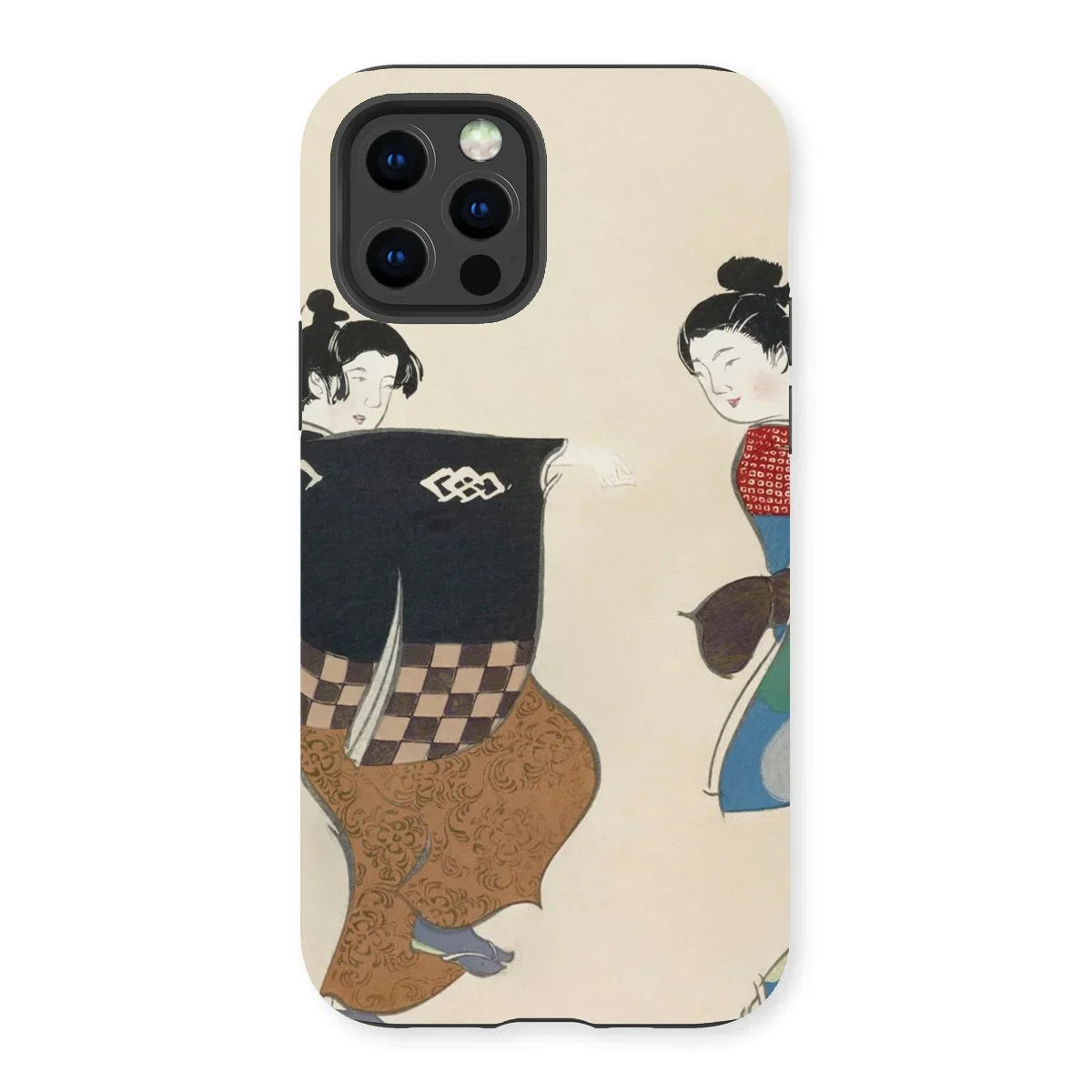 Dancers from Momoyogusa - Kamisaka Sekka Iphone Case - 13 Pro / Matte