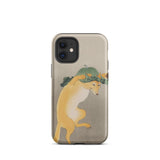 Dancing Fox with Lotus Leaf Hat - Ohara Koson Iphone Case, 12 Mini / Matte, Iphone 11 Case Print Fox Pumpkin Hat