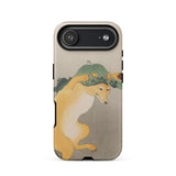 Dancing Fox with Lotus Leaf Hat - Ohara Koson Phone Case Iphone 17 Air / Matte Google Pixel 7a Phone Case Fox Design Beige Ohara Koson Fox,
