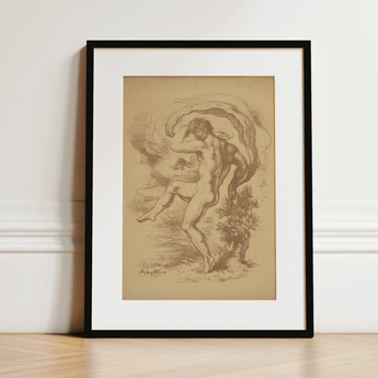 Dancing Nude - Louis Anquetin Art Print / Canvas, 12x16’’ / 31x41cm / Black Frame / Matboard, Posters Prints & Visual Artwork, Toby Leon