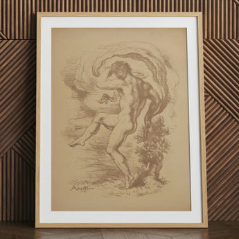 Dancing Nude - Louis Anquetin Art Print / Canvas, 24x32’’ / 61x81cm / Natural Frame / Matboard, Posters Prints & Visual Artwork, Toby Leon