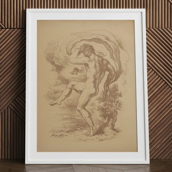 Dancing Nude - Louis Anquetin Art Print / Canvas, 24x32’’ / 61x81cm / White Frame / Matboard, Posters Prints & Visual Artwork, Toby Leon