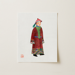 Dandy - Qing Dynasty Art Print / Canvas, 11x14’’ / 28x36cm / Unframed / no Border, Posters Prints & Visual Artwork, Toby Leon
