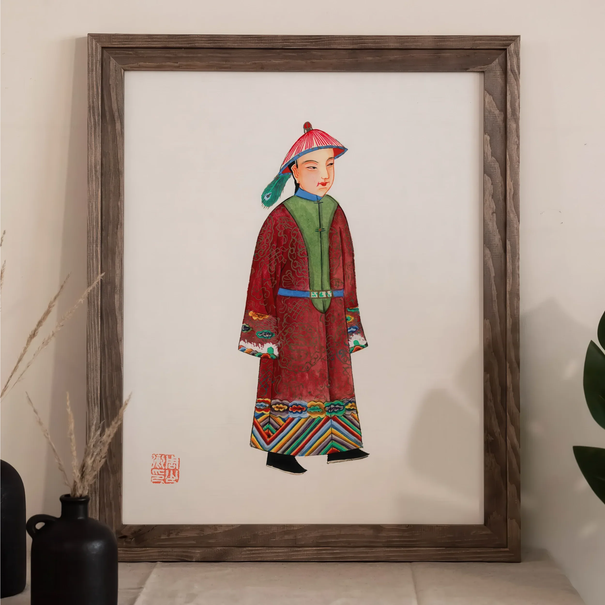 Dandy - Qing Dynasty Art Print Posters Prints & Visual Artwork