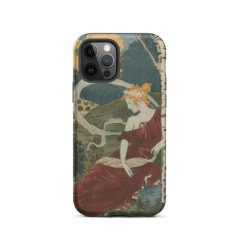 Dans Les Bois - Eugene Grasset Phone Case Iphone 12 Pro / Matte Art Nouveau Phone Case Eugène Grasset’s Dans, Dusk, Half Sylph, Grasset