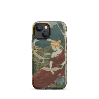Dans Les Bois - Eugene Grasset Phone Case Iphone 13 Mini / Matte Art Nouveau Phone Case Eugène Grasset’s Dans, Dusk, Half Sylph, Grasset