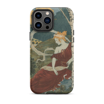 Dans Les Bois - Eugene Grasset Phone Case Iphone 13 Pro Max / Matte Art Nouveau Phone Case Eugène Grasset’s Dans, Dusk, Half Sylph, Grasset