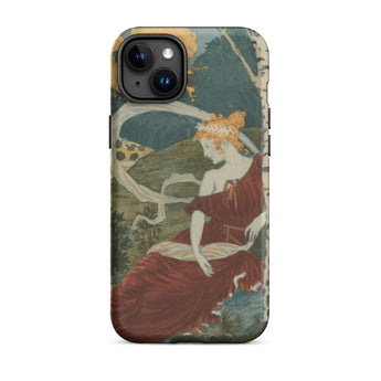 Dans Les Bois - Eugene Grasset Phone Case Iphone 15 Plus / Matte Art Nouveau Phone Case Eugène Grasset’s Dans, Dusk, Half Sylph, Grasset