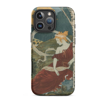 Dans Les Bois - Eugene Grasset Phone Case Iphone 16 Pro Max / Matte Art Nouveau Phone Case Eugène Grasset’s Dans, Dusk, Half Sylph, Grasset