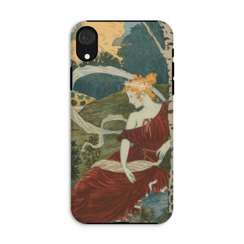 Dans Les Bois - Eugene Grasset Phone Case Iphone Xr / Matte Art Nouveau Phone Case Eugène Grasset’s Dans, Dusk, Half Sylph, Grasset Iphone