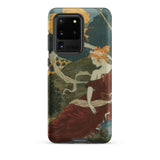 Dans Les Bois - Eugene Grasset Phone Case Samsung Galaxy S20 Ultra / Matte Phone Case Vintage-style Illustration Woman Red Gown Golden