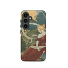 Dans Les Bois Eugene Grasset Samsung Case, Galaxy S24 / Matte, Smartphone Case Art Nouveau Style Illustration Woman Red Dress