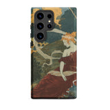 Dans Les Bois - Eugene Grasset Samsung Case, Galaxy S24 Ultra / Matte, Smartphone Art Nouveau-style Protective Case Woman Red Dress