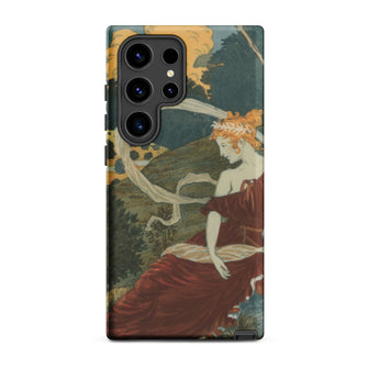 Dans Les Bois - Eugene Grasset Samsung Case, Galaxy S24 Ultra / Matte, Smartphone Art Nouveau-style Protective Case Woman Red Dress