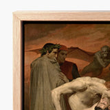 Dante and Virgil - William-adolphe Bouguereau Art Print / Canvas Framed Reproduction Painting Death Socrates Théodore Chassériau Light,
