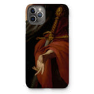 David - Pietro Novelli Baroque Art Iphone Case, 11 Pro Max / Matte, Phone Case Painting Hand Sword