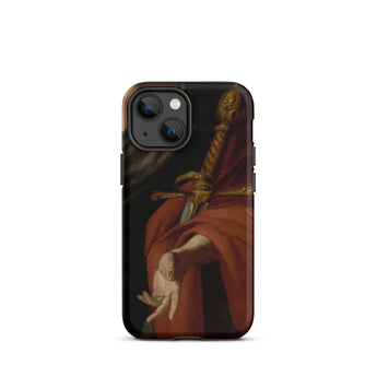 David - Pietro Novelli Baroque Art Iphone Case, 13 Mini / Matte, Phone Case Painting Hand Sword