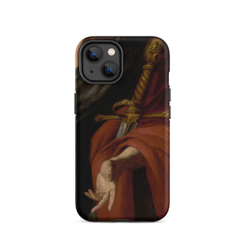 David - Pietro Novelli Baroque Art Iphone Case, 14 / Matte, Phone Case Sword Hand Design