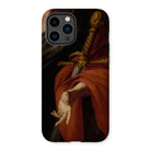 David - Pietro Novelli Baroque Art Iphone Case, 14 Pro Max / Matte, Phone Case Classical Painting Hand Sword