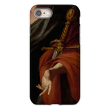 David - Pietro Novelli Baroque Art Iphone Case, 8 / Matte, Phone Case Painting Hand Sword