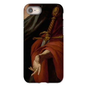 David - Pietro Novelli Baroque Art Iphone Case, 8 / Matte, Phone Case Painting Hand Sword
