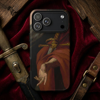 David - Pietro Novelli Baroque Art Iphone Case Black Phone Case Detailed Classical Painting Hand Sword Pietro Novelli Baroque, Baroque Art,