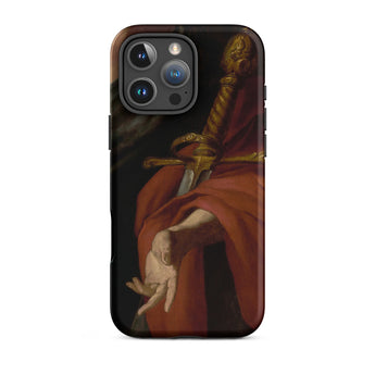David - Pietro Novelli Baroque Art Iphone Case 16 Pro Max / Matte Phone Case Painting Hand Sword Pietro Novelli Baroque, Baroque Art,