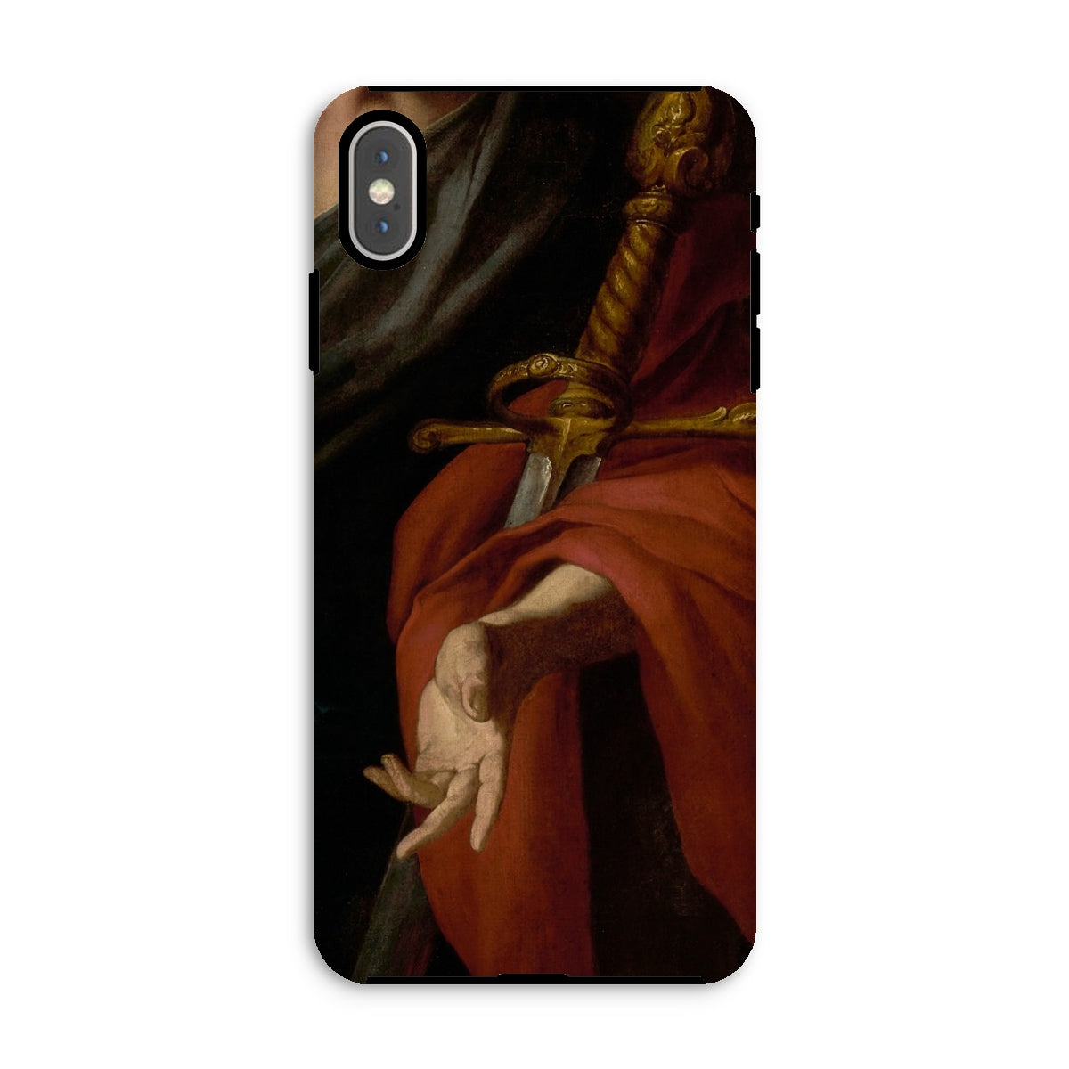 David - Pietro Novelli Baroque Art Iphone Case, Xs Max / Matte, Phone Case Sword Hand Design