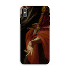 David - Pietro Novelli Baroque Art Iphone Case, Xs Max / Matte, Phone Case Sword Hand Design