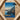 Golden Wave-shaped Metal Brooch Polished Finish Blue-toned Japanese Kawase Hasui’s Beppu, Waning Crescent Hangs, Low, Moored Fishing Boats,