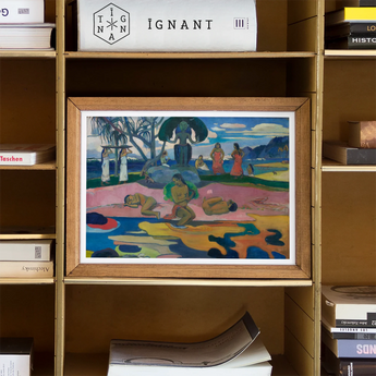 Day of the God - Paul Gauguin Art Print, Framed Art Print Colorful Tropical Landscape Palm Trees