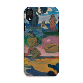Day of the God - Paul Gauguin Iphone Case, Xr / Matte, Phone Case Colorful Painting People Beach