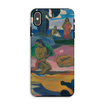 Day of the God - Paul Gauguin Iphone Case, Xs Max / Matte, Phone Case Colorful Painting Figures Beach