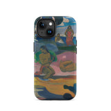 Day of the God - Paul Gauguin Phone Case Iphone 15 / Matte Art-covered Iphone Case Paul Gauguin, Post-impressionist Art, Gauguin Day