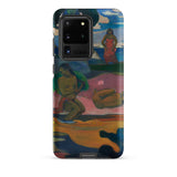 Day of the God - Paul Gauguin Phone Case Samsung Galaxy S20 Ultra / Matte Vibrant Artistic Phone Case Colorful Painting Figures Expressive