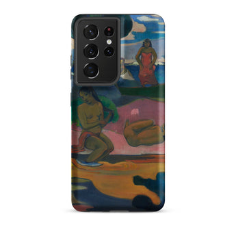 Day of the God - Paul Gauguin Phone Case Samsung Galaxy S21 Ultra / Matte Vibrant Artistic Phone Case Stylized Painting Figures Bold Paul